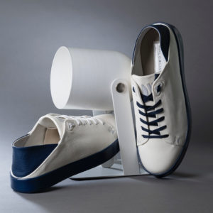 Axel White Blue Grain Calf Leather 2