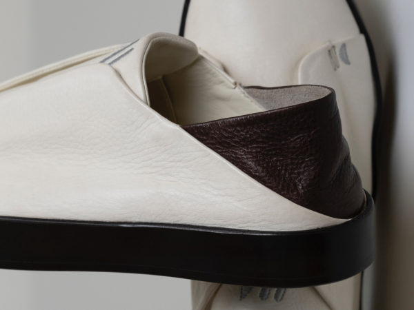 MC White Brown Grain Calf Leather (Back Piece)
